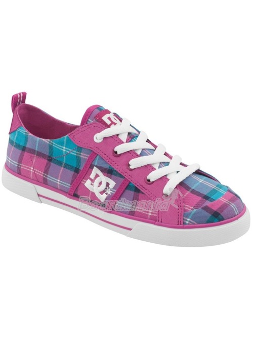 Boty DC Fiona pink plaid