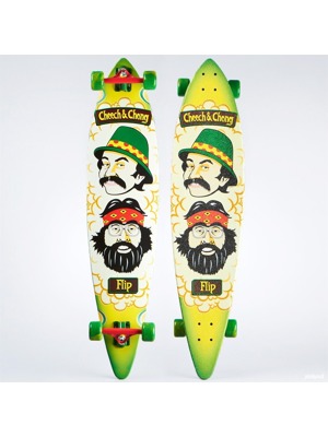 Longboard Flip Cheech And Chong Cruiser - Pinner Tail 9.90x43.50