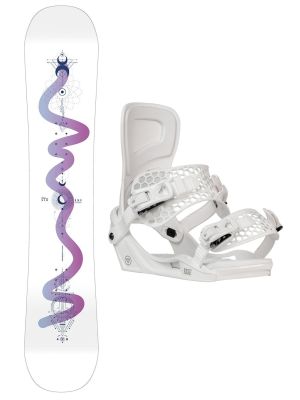 Snowboard set Gravity Sirene white