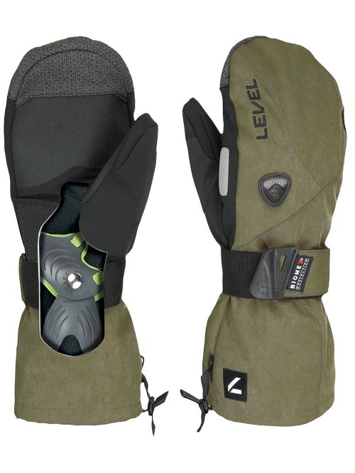 Pánské rukavice Level Fly Mitt Olive Green