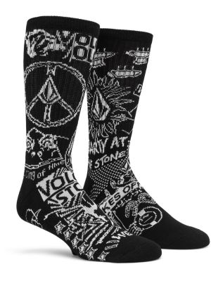 Ponožky Volcom Stoney Shred Sock Pr White