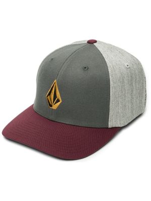 Kšiltovka Volcom Full Stone Hthr Flexfit Hat Merlot